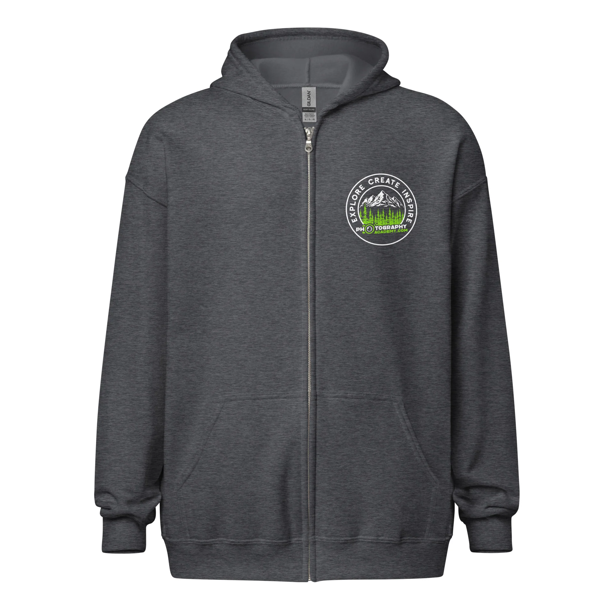Explore Create Inspire Zippered Hoodie - Image 5