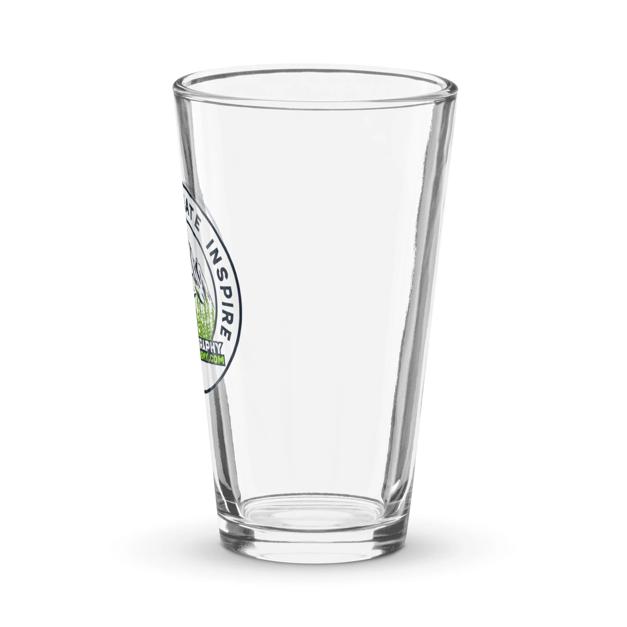 Explore Create Inspire pint glass - Image 3
